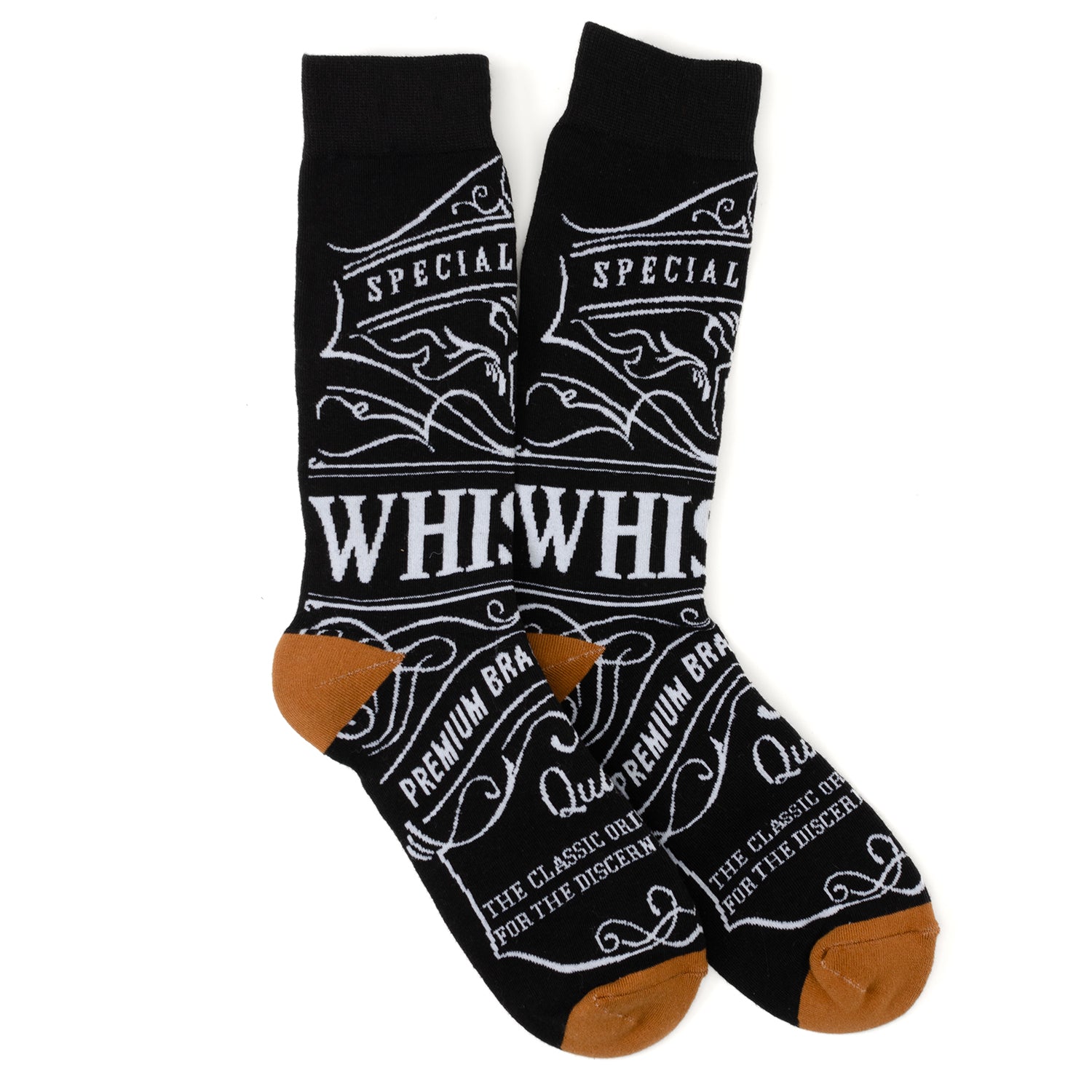  Cufflinks Whiskey Original Black Men's Socks - Default Title - Bonton