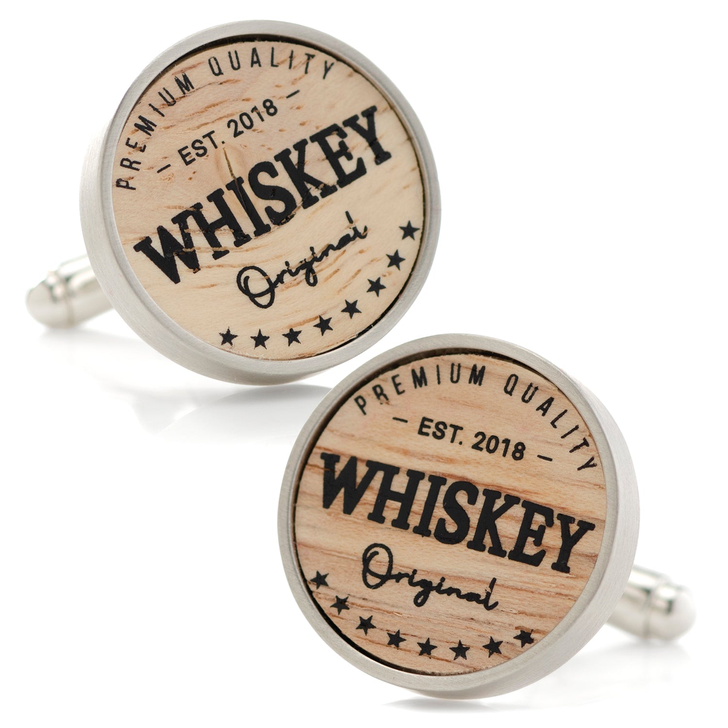  Cufflinks Whiskey Barrel Cufflinks - Default Title - Bonton