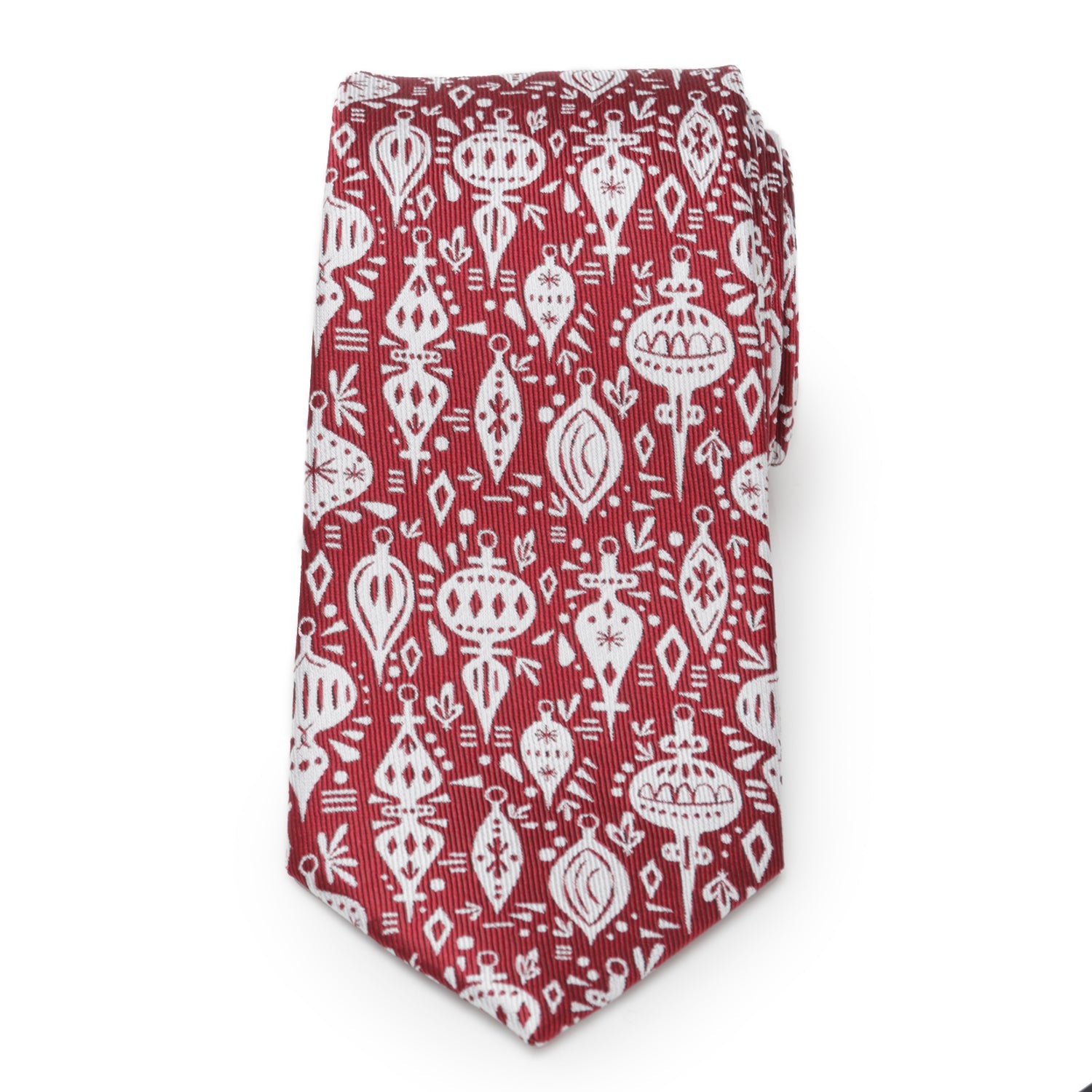  Cufflinks Christmas Wrap Red Men's Tie - Default Title - Bonton