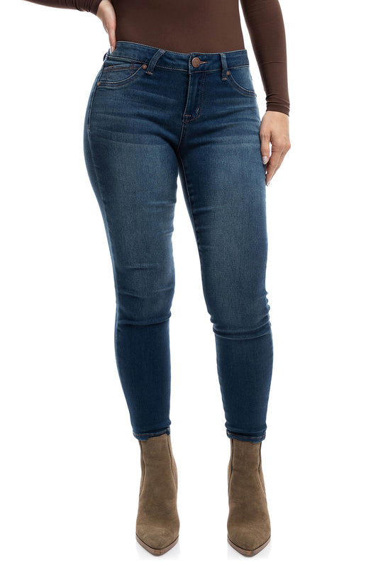 Petite 26" Butter Mid Rise Skinny Jeans