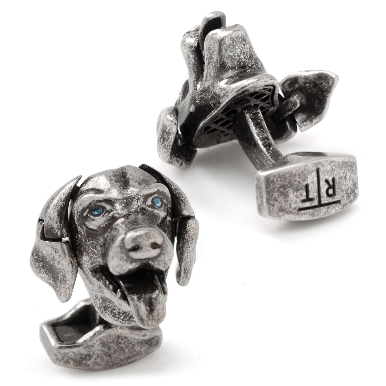  Cufflinks Swarovski Blue Eyed Mechanical Labrador Cufflinks - Default Title - Bonton