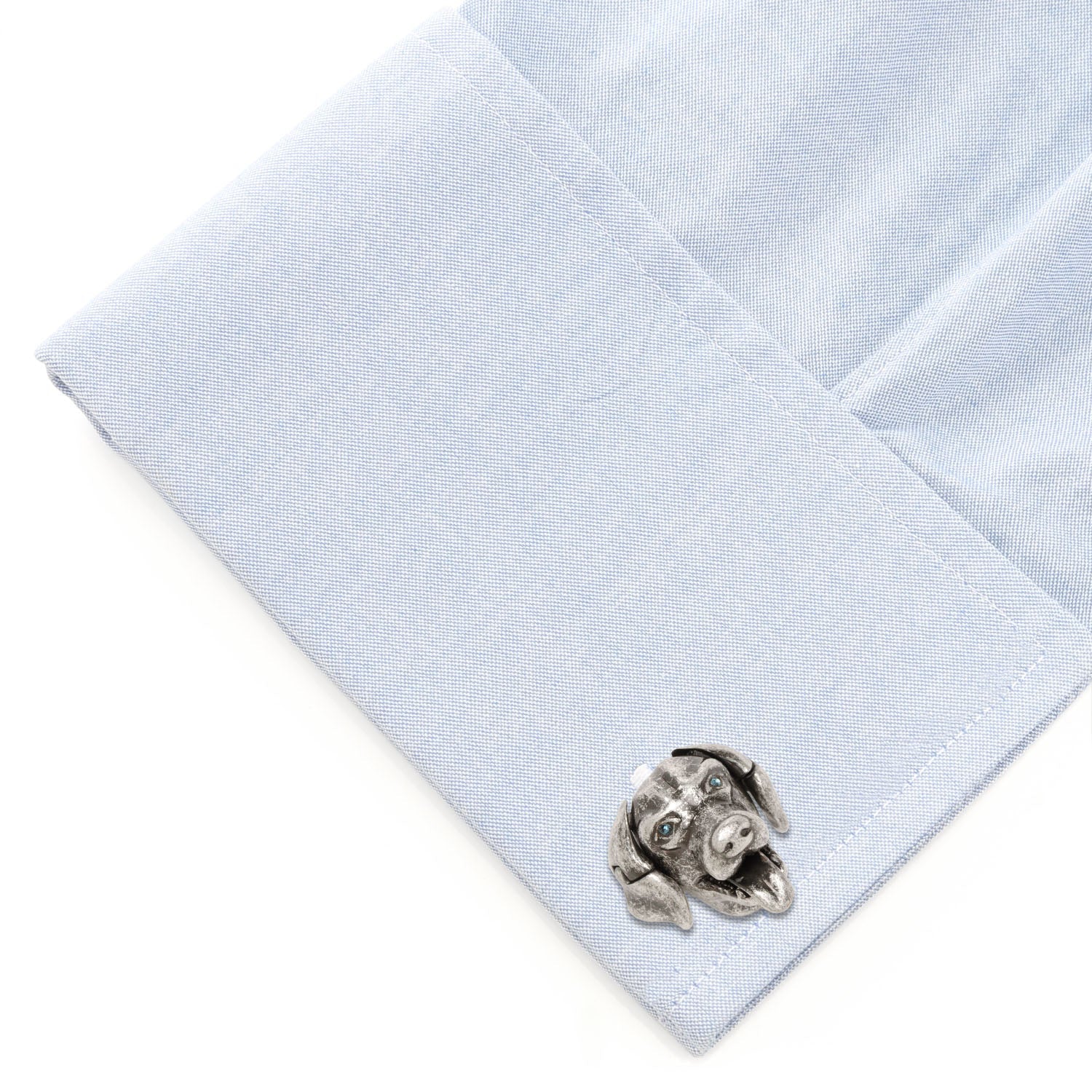  Cufflinks Swarovski Blue Eyed Mechanical Labrador Cufflinks - Default Title - Bonton