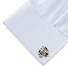 Swarovski Blue Eyed Mechanical Labrador Cufflinks