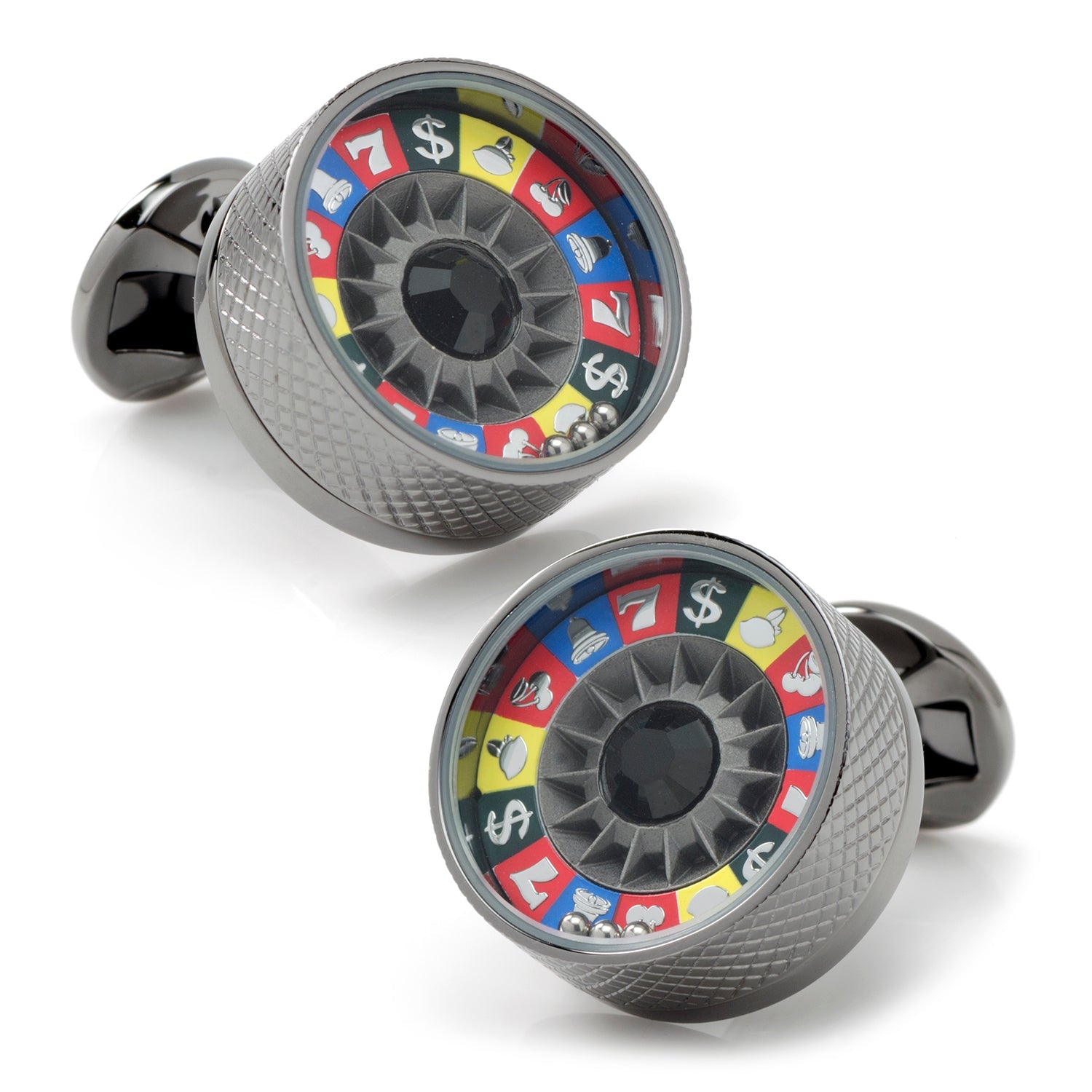  Cufflinks Fruit Machine Roulette Cufflinks - Default Title - Bonton