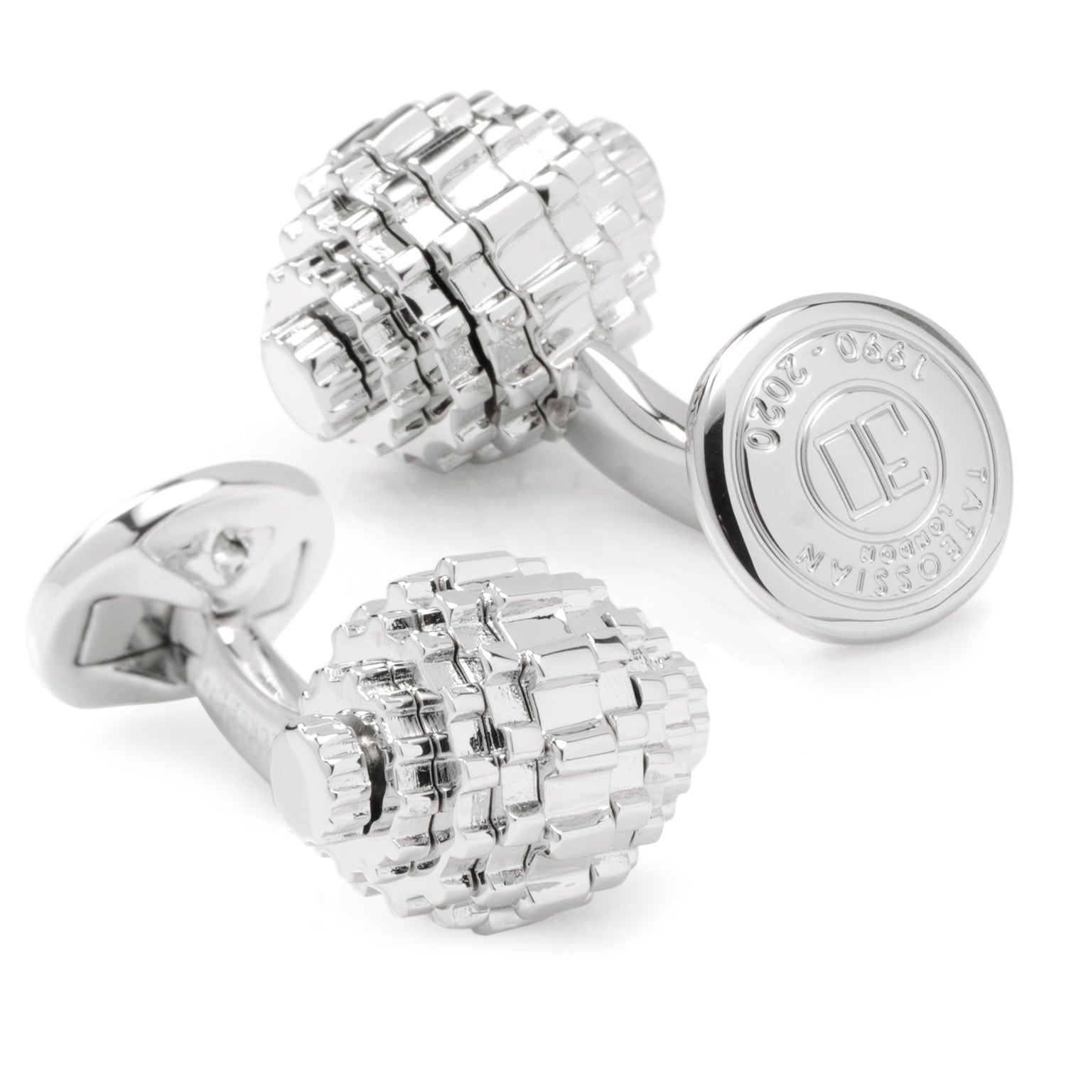  Cufflinks Gear Sphere Cufflinks - Default Title - Bonton