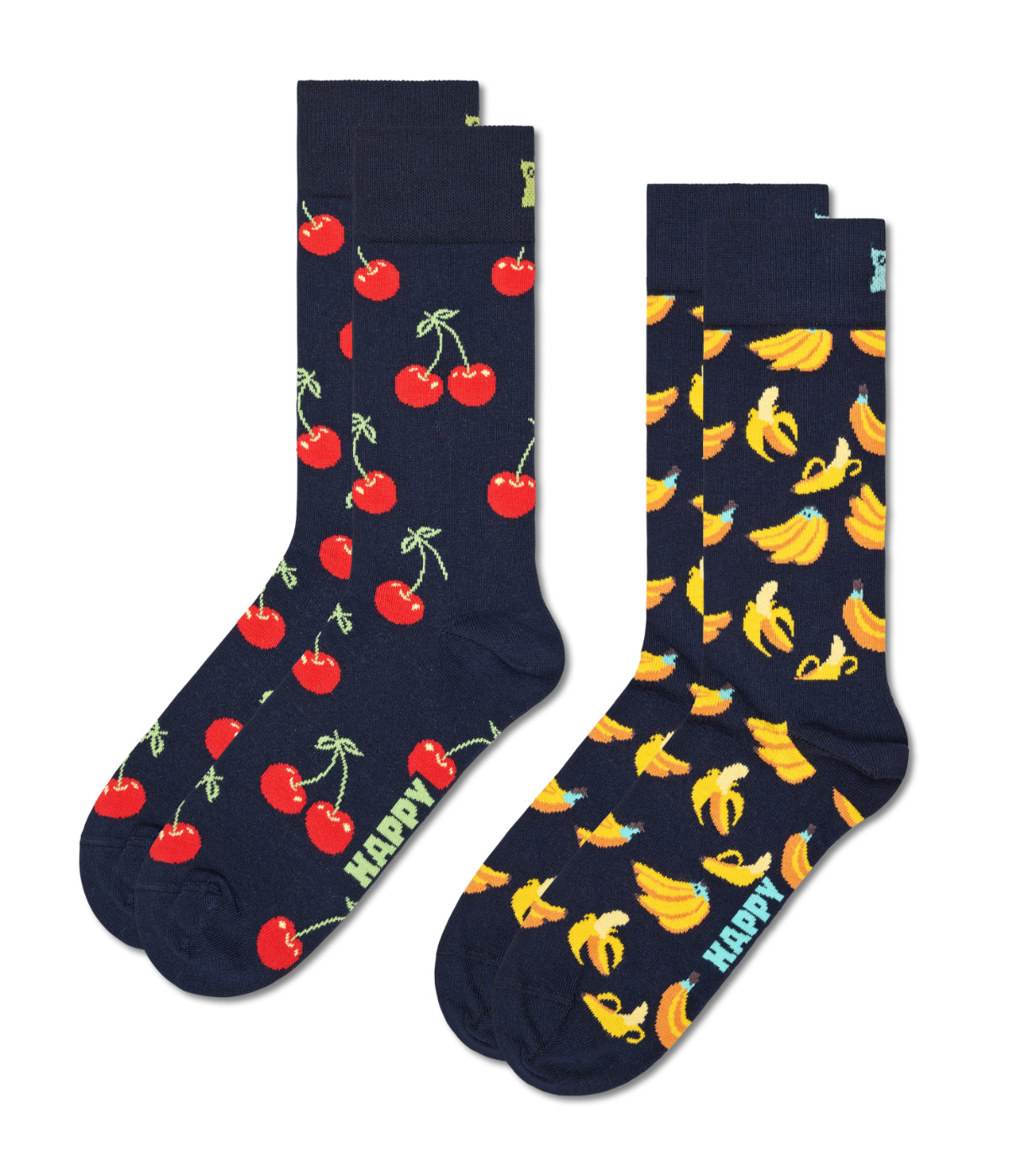  Happy Socks 2-Pack Classic Cherry Socks Multi - Multi - Bonton