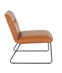 Casper Accent Chair Black & Camel