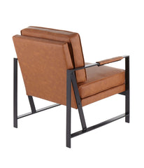 Franklin Arm Chair Black & Camel