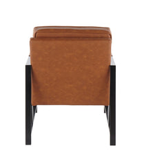 Franklin Arm Chair Black & Camel