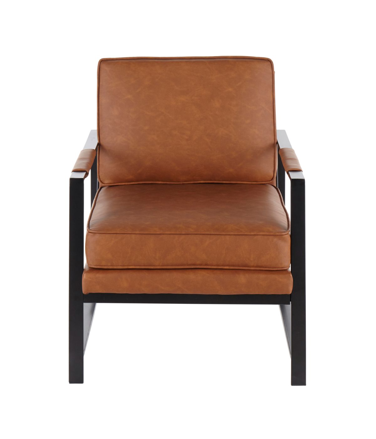 Franklin Arm Chair Black & Camel