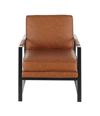 Franklin Arm Chair Black & Camel