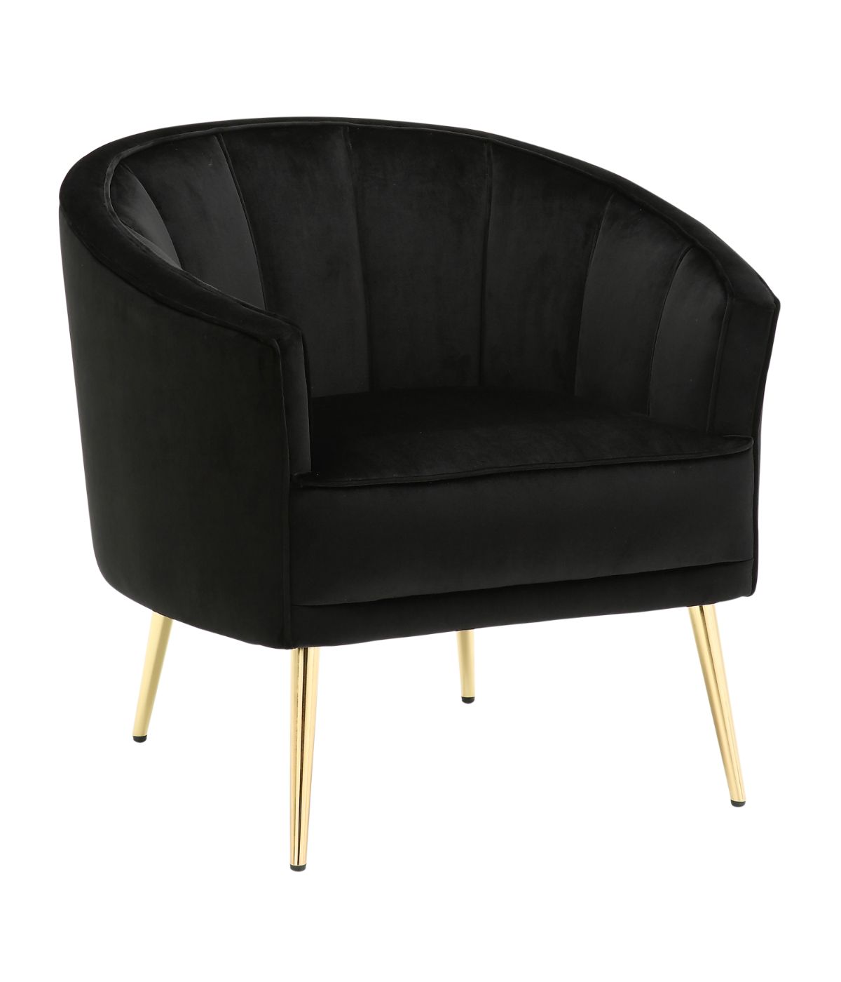  LumiSource Tania Accent Chair Gold & Black - Gold & Black - Bonton