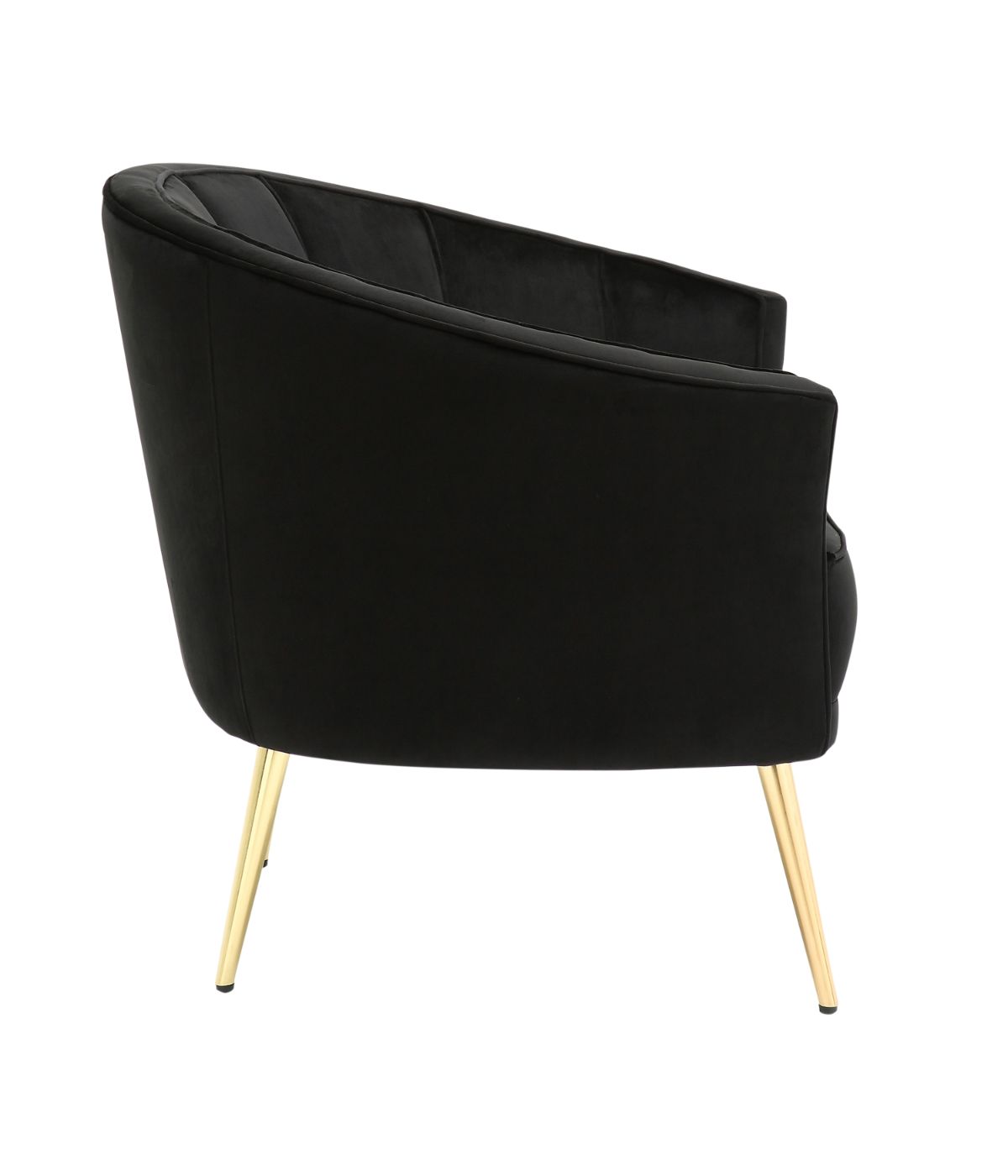  LumiSource Tania Accent Chair Gold & Black - Gold & Black - Bonton