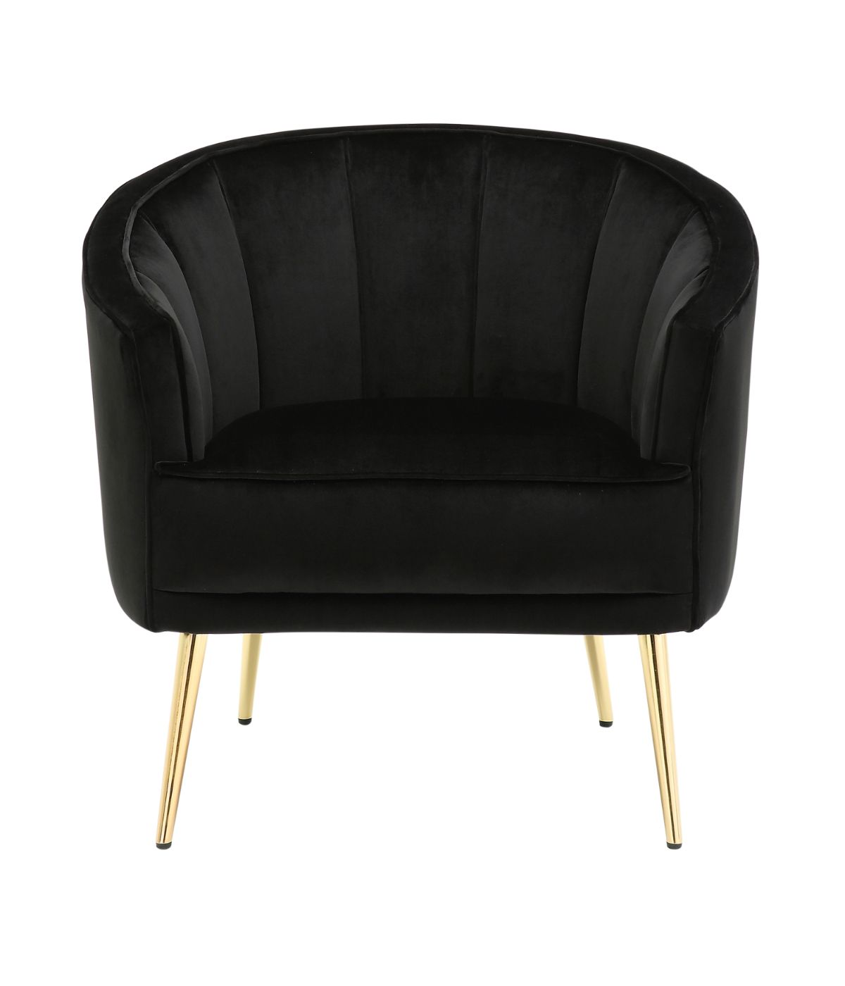  LumiSource Tania Accent Chair Gold & Black - Gold & Black - Bonton