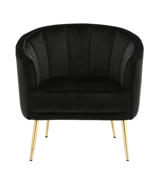 Tania Accent Chair Gold & Black