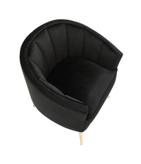 Tania Accent Chair Gold & Black