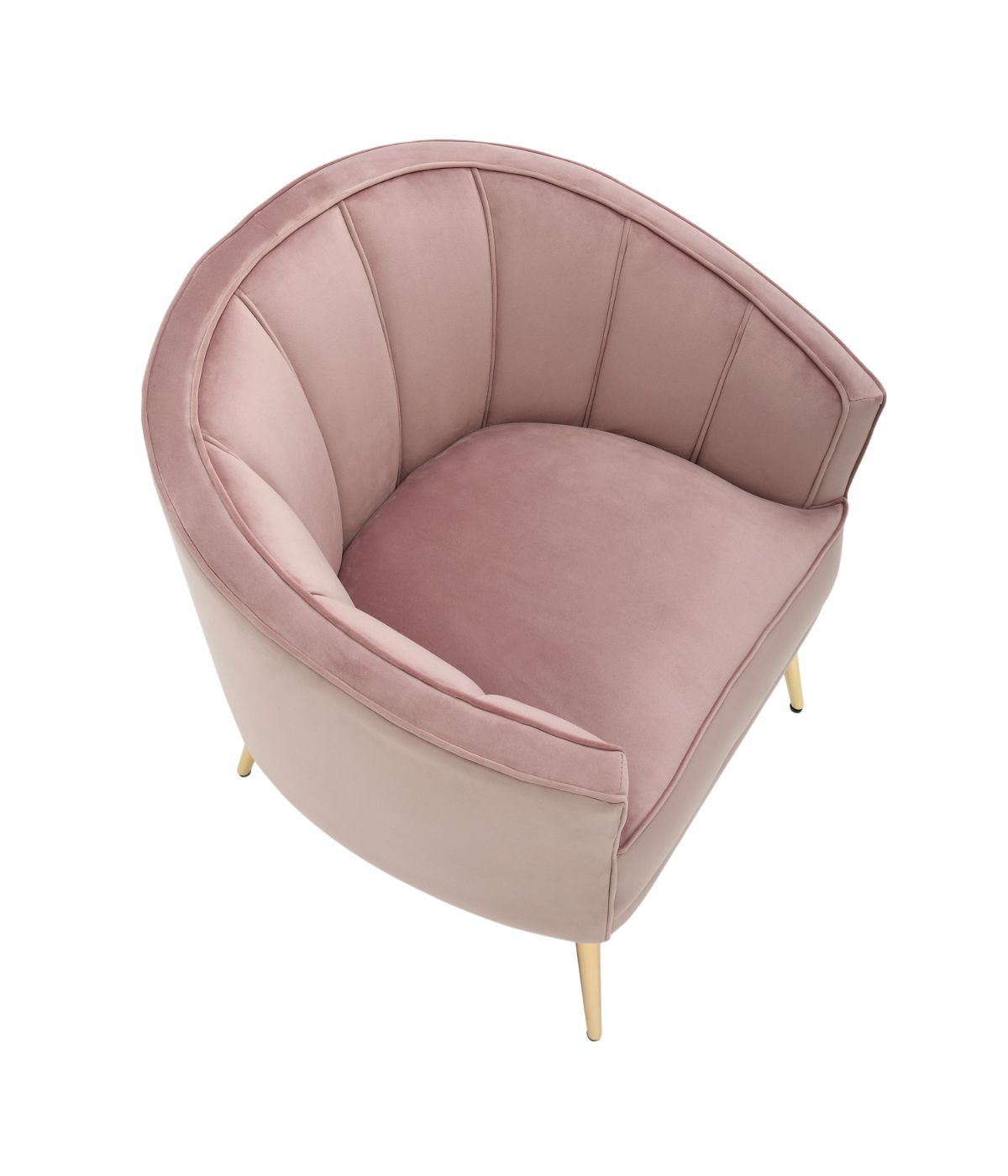 Tania Accent Chair Gold & Blush