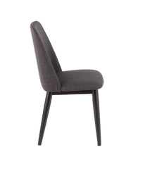 Tintori Dining Chair - Set Of 2 Charcoal & Black