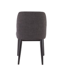 Tintori Dining Chair - Set Of 2 Charcoal & Black