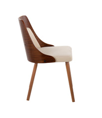 Anabelle Chair Cream & Walnut