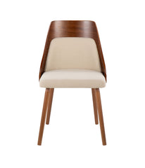 Anabelle Chair Cream & Walnut