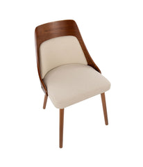 Anabelle Chair Cream & Walnut