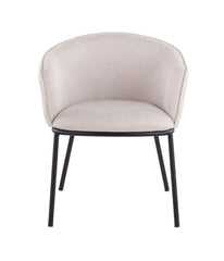 Ashland Chair Black & Cream