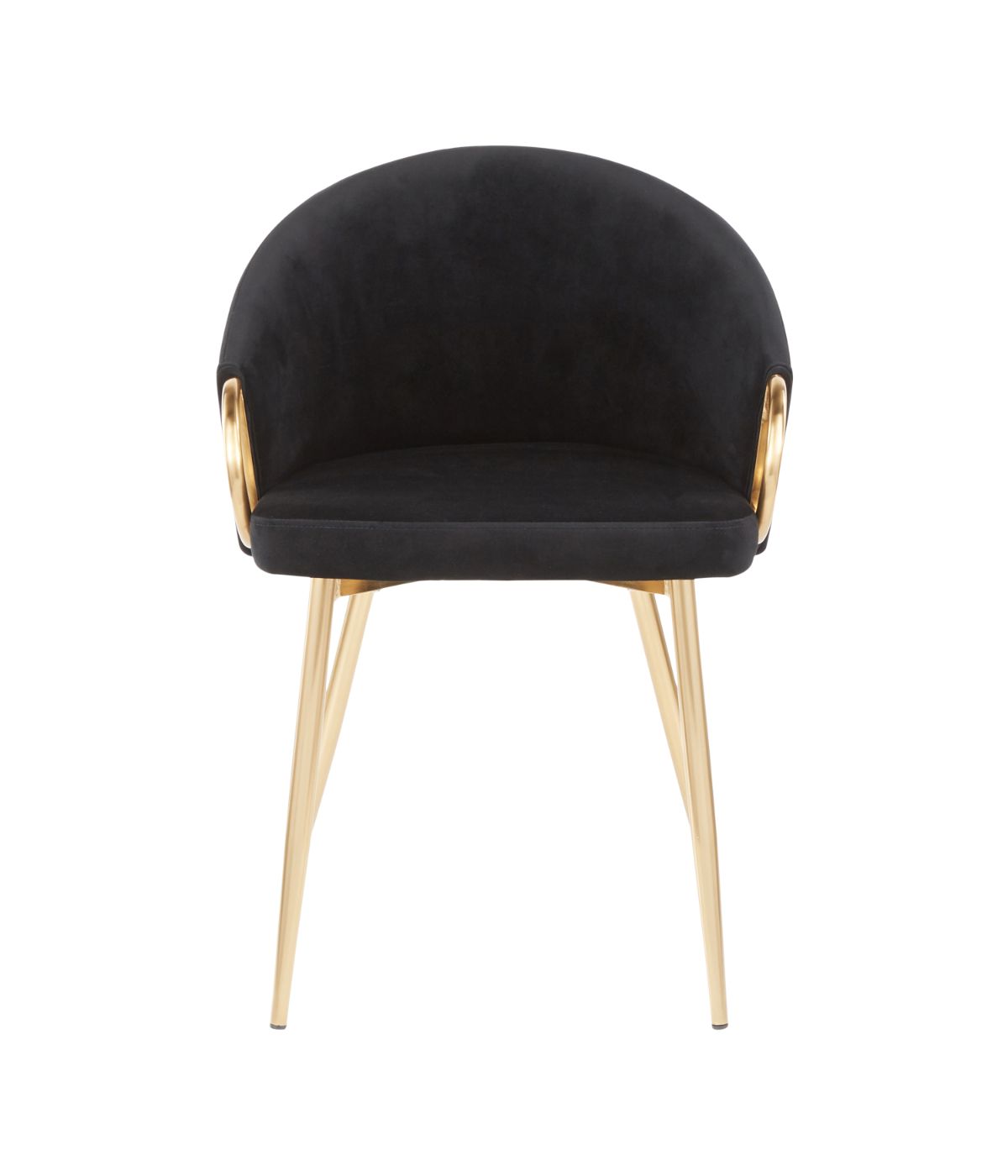  LumiSource Claire Chair Gold & Black - Gold & Black - Bonton