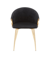 Claire Chair Gold & Black