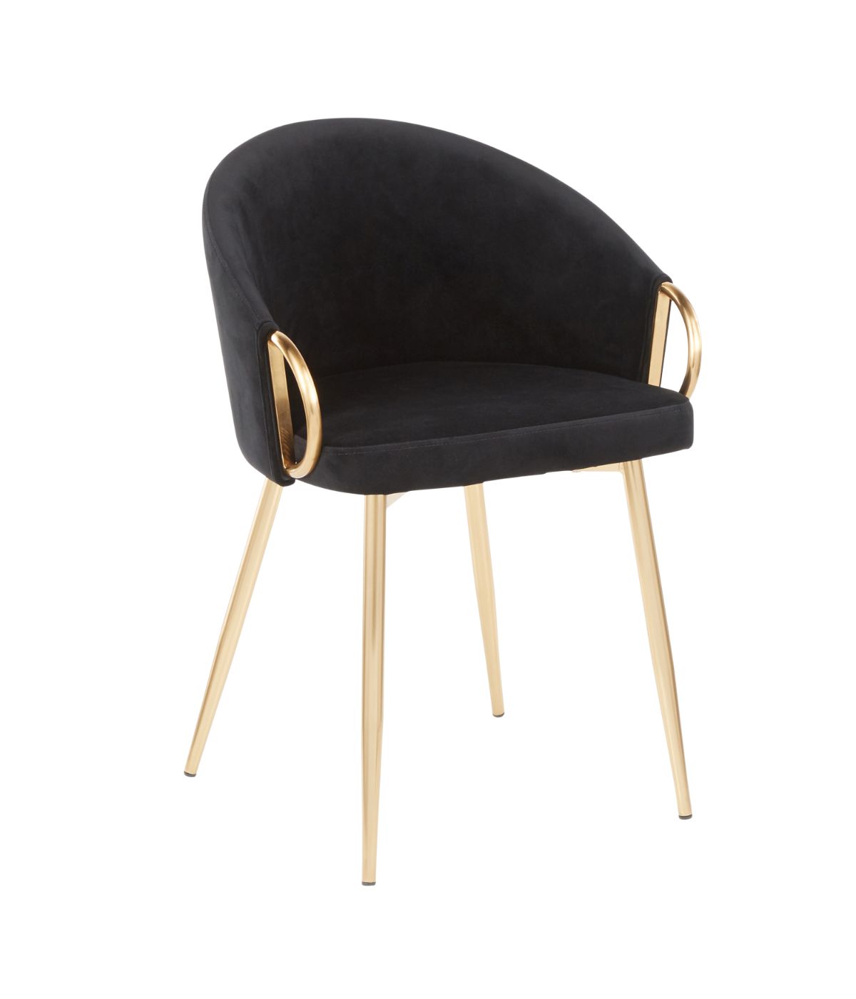  LumiSource Claire Chair Gold & Black - Gold & Black - Bonton