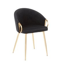 Claire Chair Gold & Black