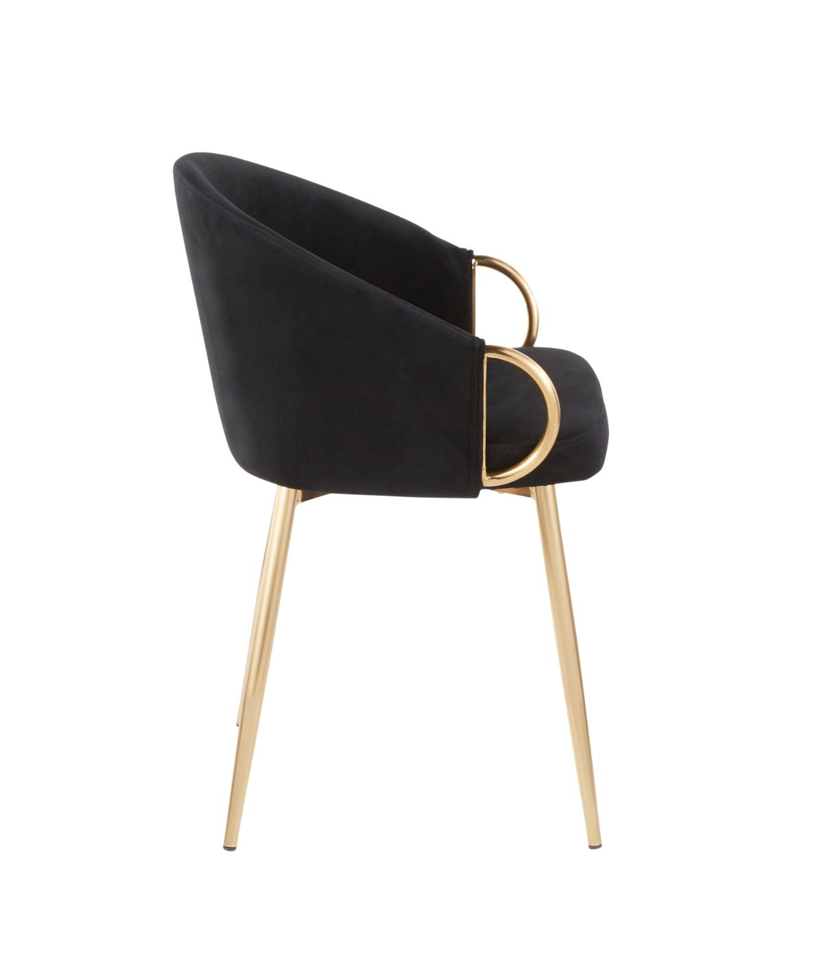  LumiSource Claire Chair Gold & Black - Gold & Black - Bonton