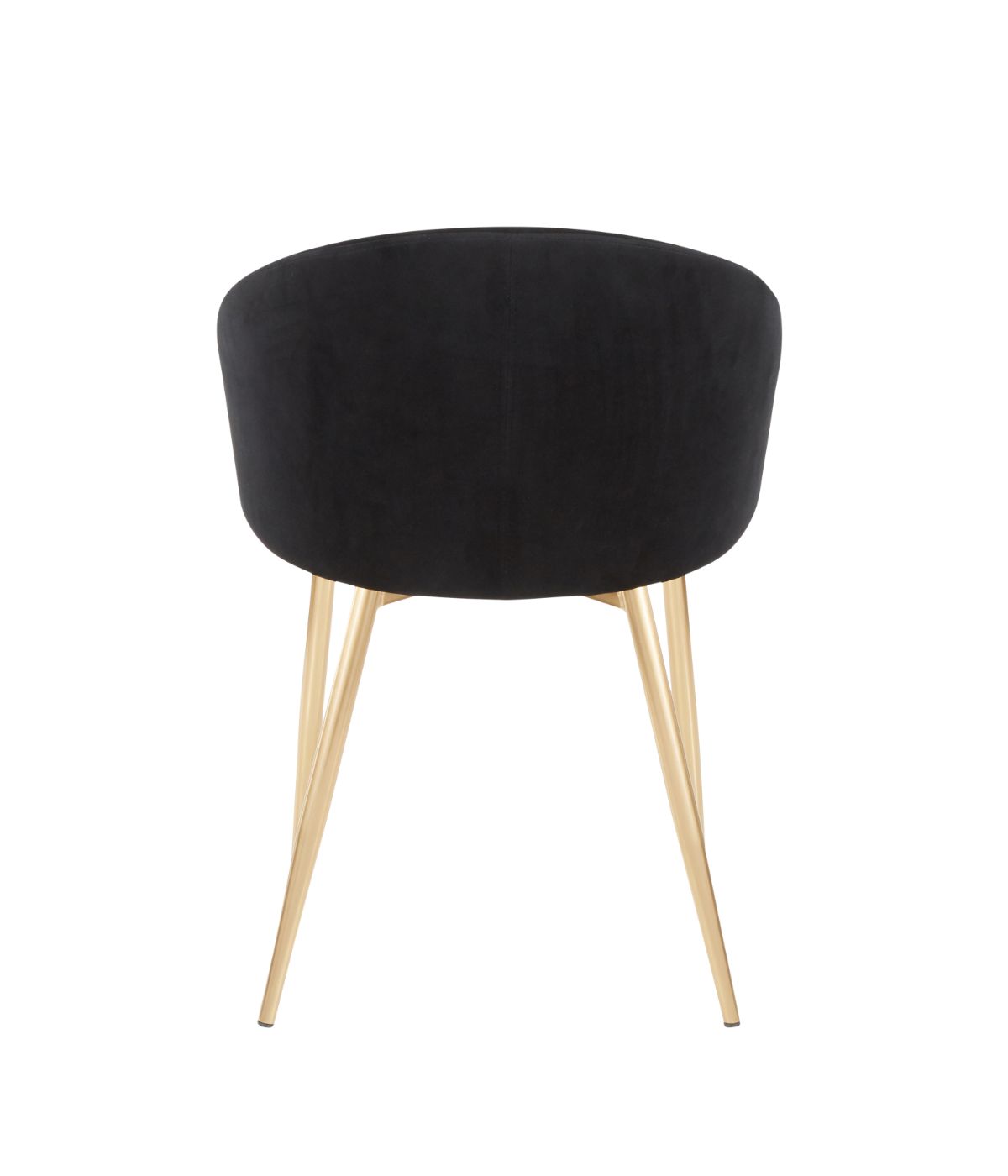  LumiSource Claire Chair Gold & Black - Gold & Black - Bonton