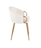 Claire Chair Gold & Cream
