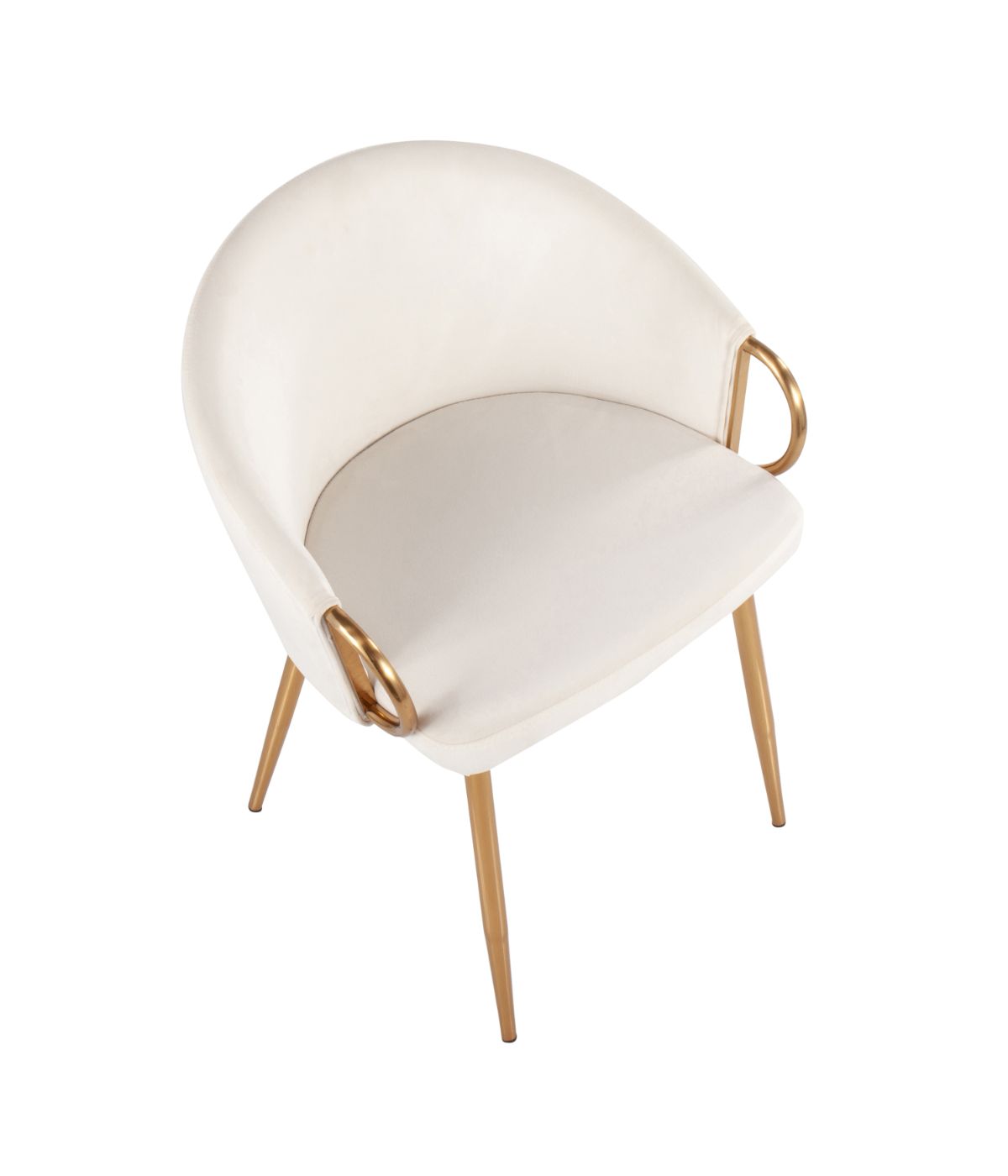 Claire Chair Gold & Cream