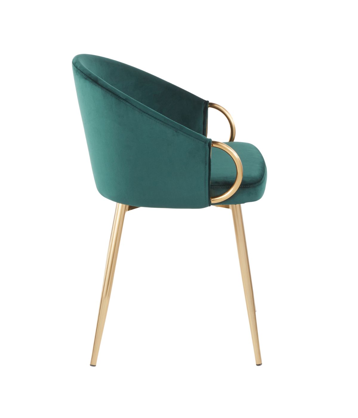  LumiSource Claire Chair Gold & Emerald Green - Gold & Emerald Green - Bonton