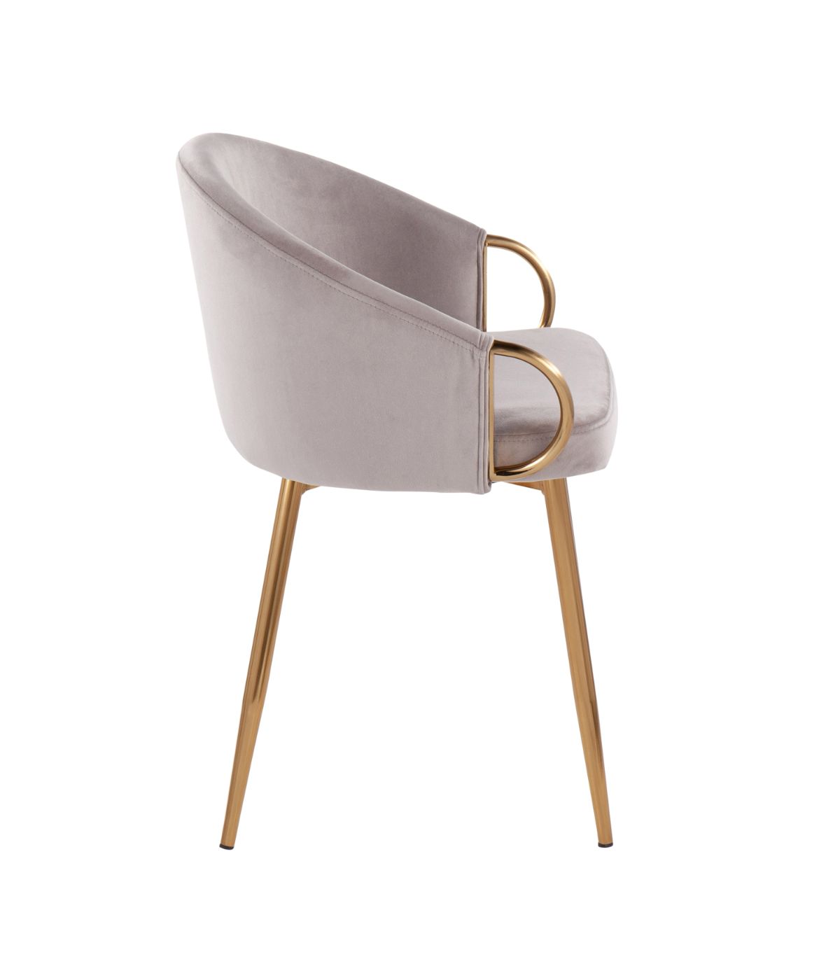  LumiSource Claire Chair Gold & Silver - Gold & Silver - Bonton