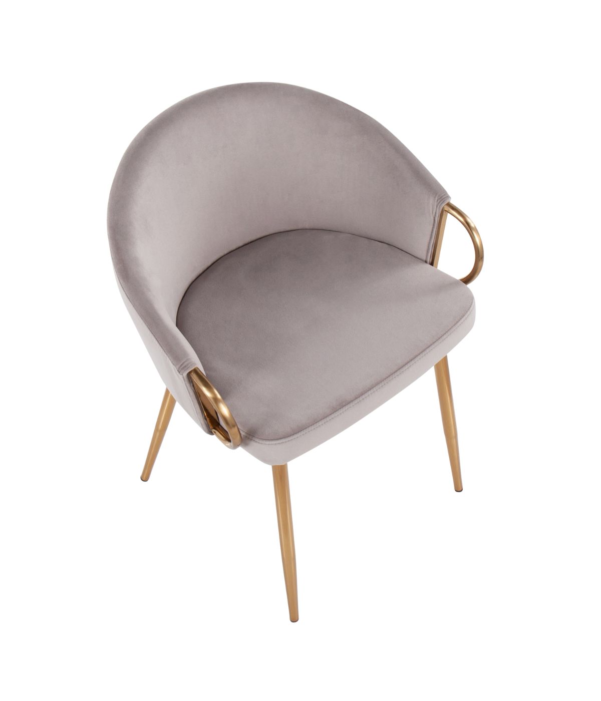  LumiSource Claire Chair Gold & Silver - Gold & Silver - Bonton