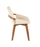 Cosmo Chair Walnut & Cream