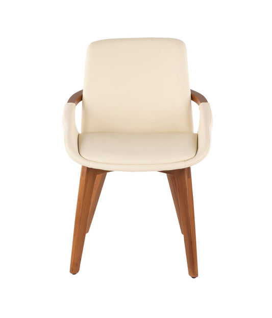 Cosmo Chair Walnut & Cream