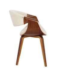 Curvo Chair Walnut & Cream