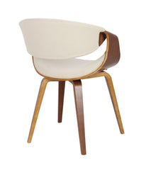 Curvo Chair Walnut & Cream