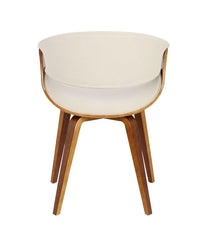 Curvo Chair Walnut & Cream