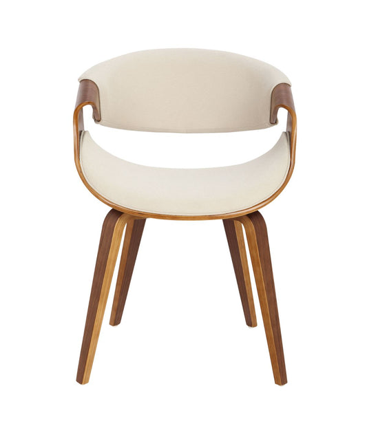 Curvo Chair Walnut & Cream