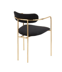 Demi Chair - Set of 2 Gold & Black