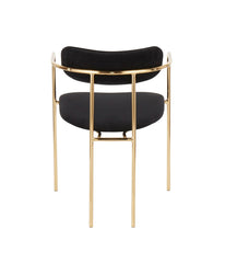 Demi Chair - Set of 2 Gold & Black