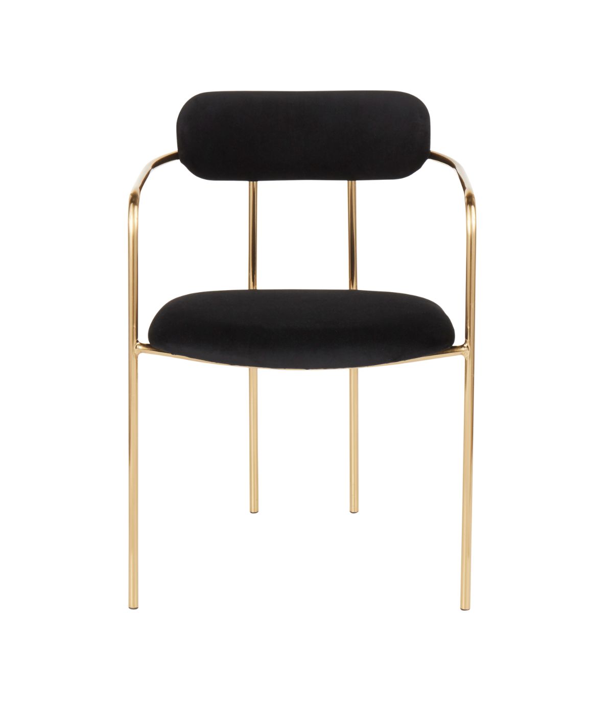 Demi Chair - Set of 2 Gold & Black