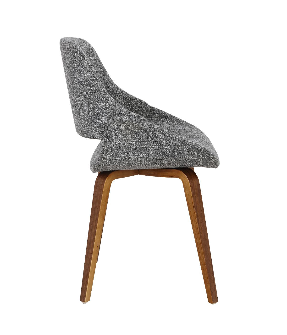 Fabrico Chair - Set of 2 Walnut & Grey