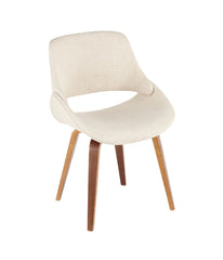 Fabrico Chair - Set of 2 Walnut & Cream