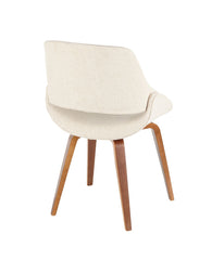 Fabrico Chair - Set of 2 Walnut & Cream